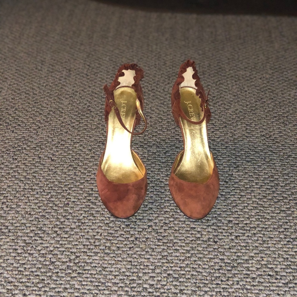J Crew Shoes - J Crew Italian Brown Suede Pumps